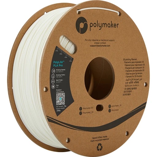 [pa07002] Filament Polymaker PolyLite PLA PRO 1 kg (Blanc, 1,75 mm)
