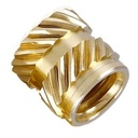 Insert fileté laiton M3 x 4 (100 pcs)