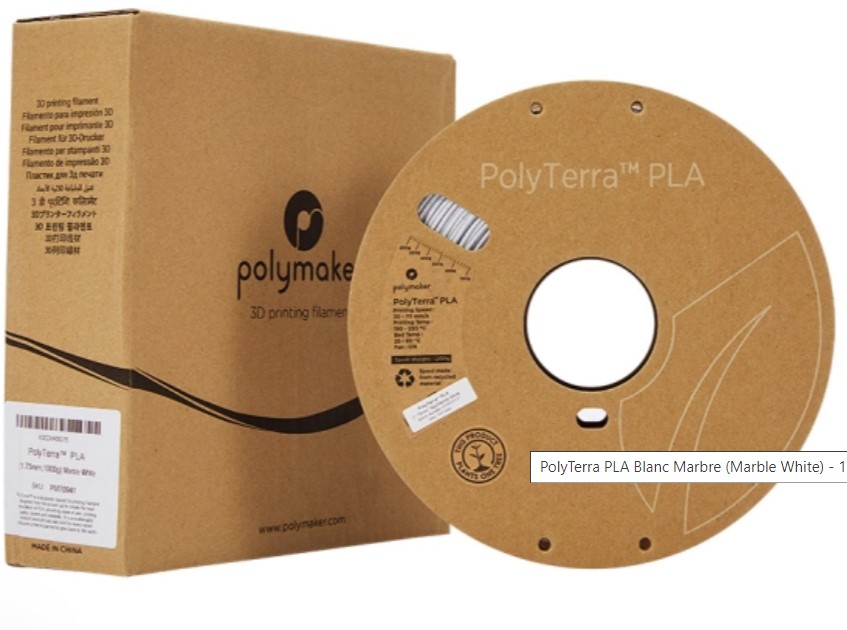Filament PolyMaker PolyTerra PLA Marble colors 1,75 mm 1 kg