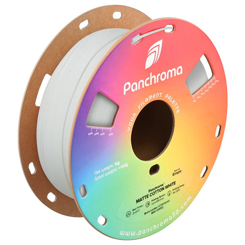 Filament PolyMaker Panchroma Matte PLA 1,75mm 1 kg (Cotton white)