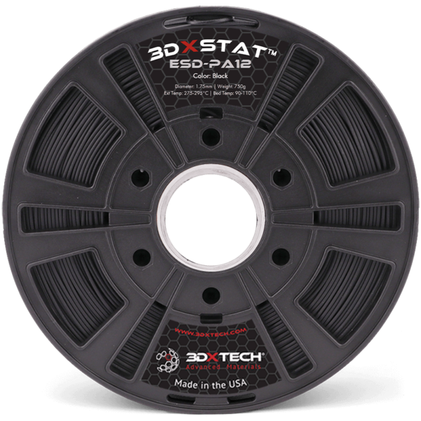 Filament 3DXTECH 3DXSTAT ESD-Nylon12 1,75 mm 750 g noir