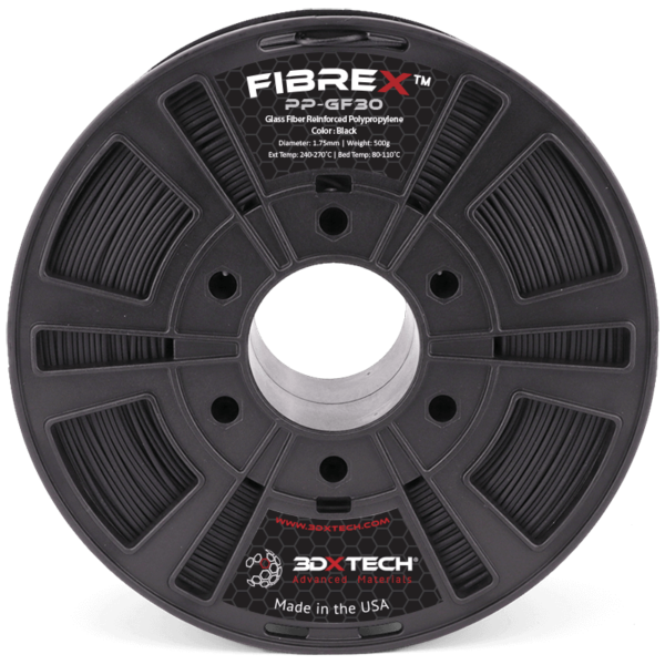 Filament 3DXTECH FibreX PP + GF30 (polyprolylène) 2 Kg | ICONIC