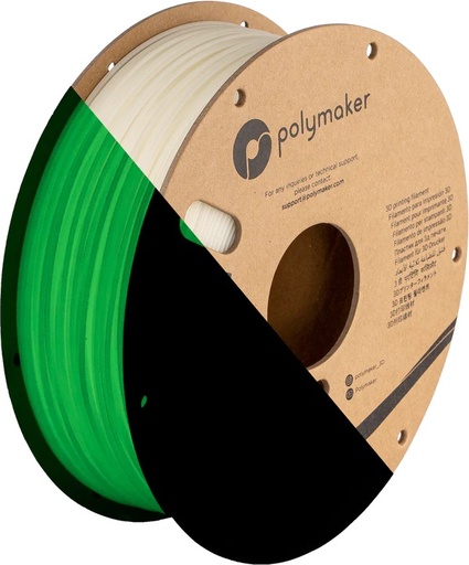 [pa02012] Filament PolyMaker PolyLite PLA Glow in the dark 1,75 mm 1 kg
